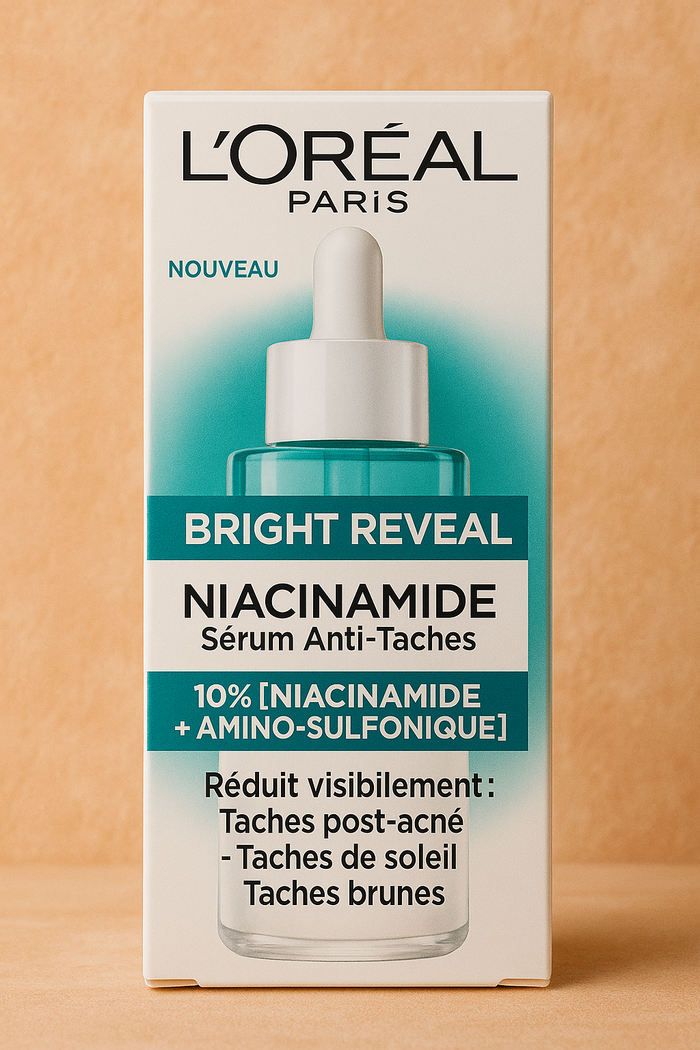 🧴 L’Oréal Paris Bright Reveal – Sérum Anti-Taches Niacinamide 10% + Amino-Sulfonique