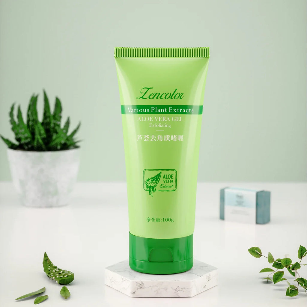 Exfoliating Aloe Vera Gel Deep Cleansing Exfoliant Face Body Scrub