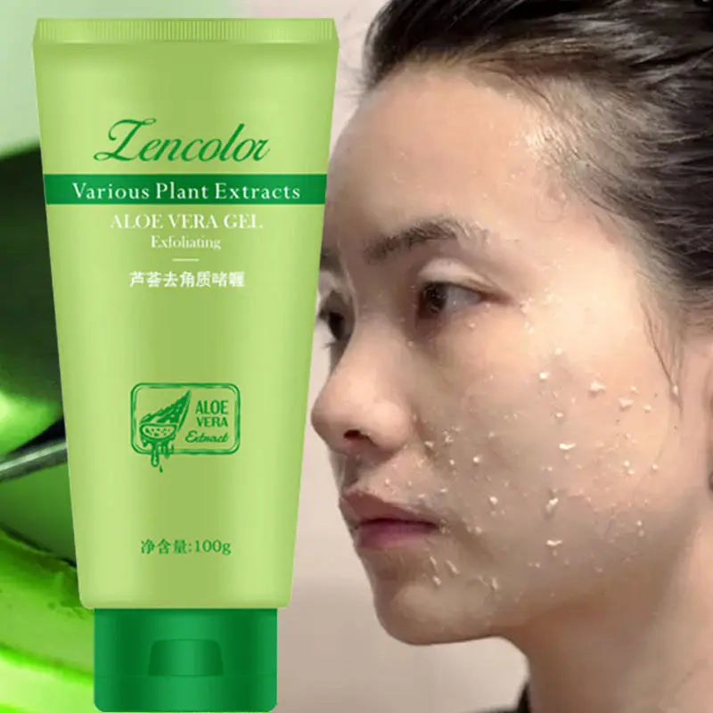 Exfoliating Aloe Vera Gel Deep Cleansing Exfoliant Face Body Scrub