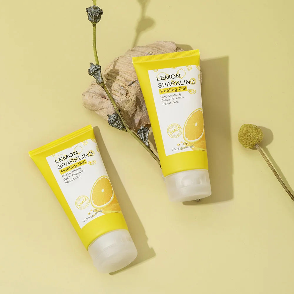 Lemon Exfoliating Gel Facial Scrub Cleanser Gels
