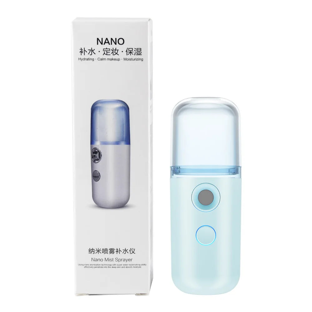 Face Steamer Humidifier USB Rechargeable Nano Mist Sprayer
