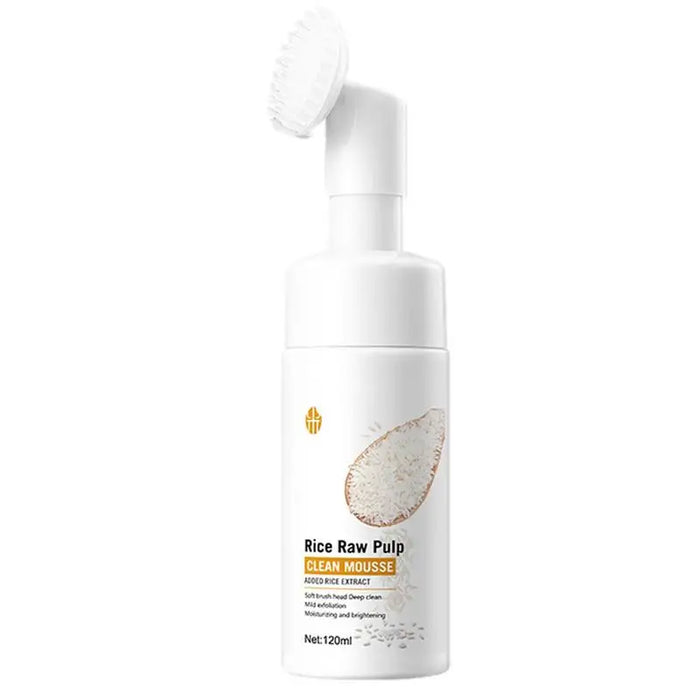 Rice Water Face Cleanser Rice Raw Pulp Foaming Facial Cleanser