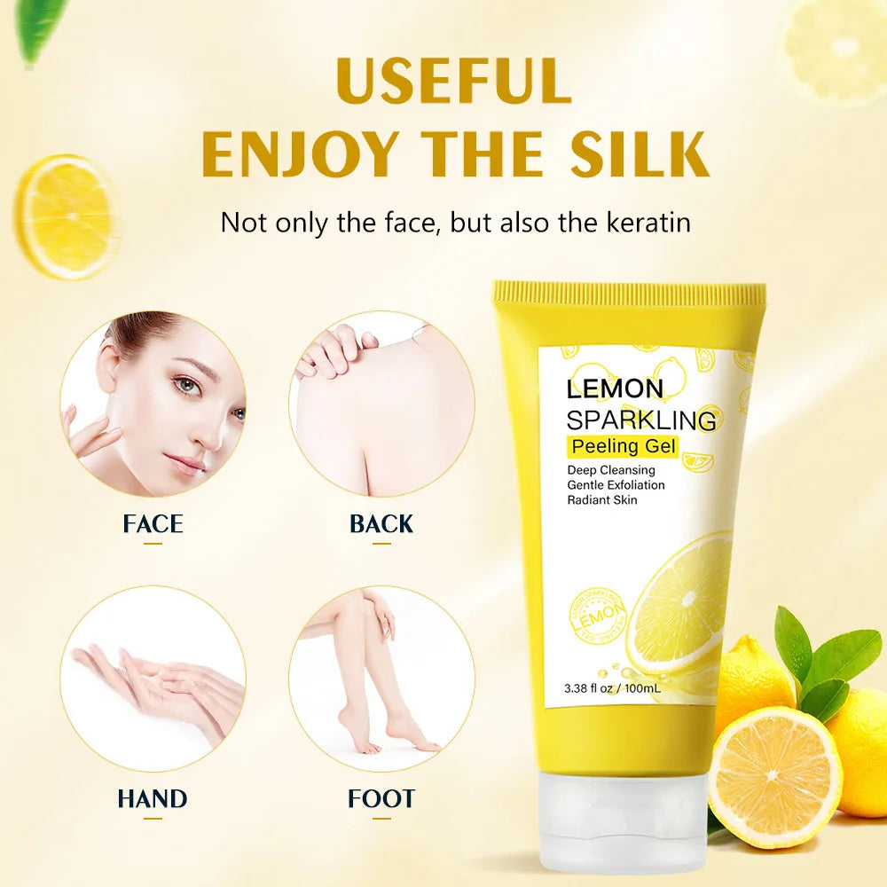 Lemon Exfoliating Gel Facial Scrub Cleanser Gels