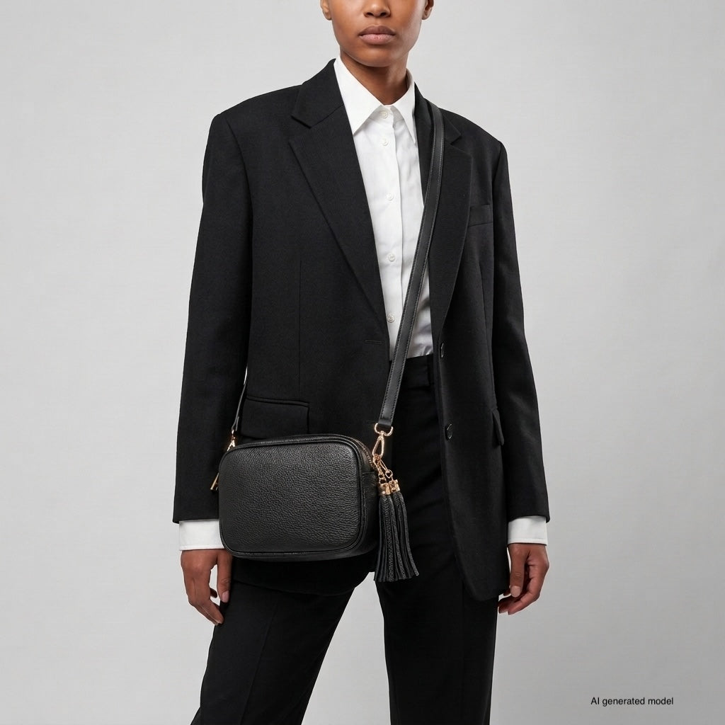 Italian Full-Grain Leather Crossbody Bag | Parma