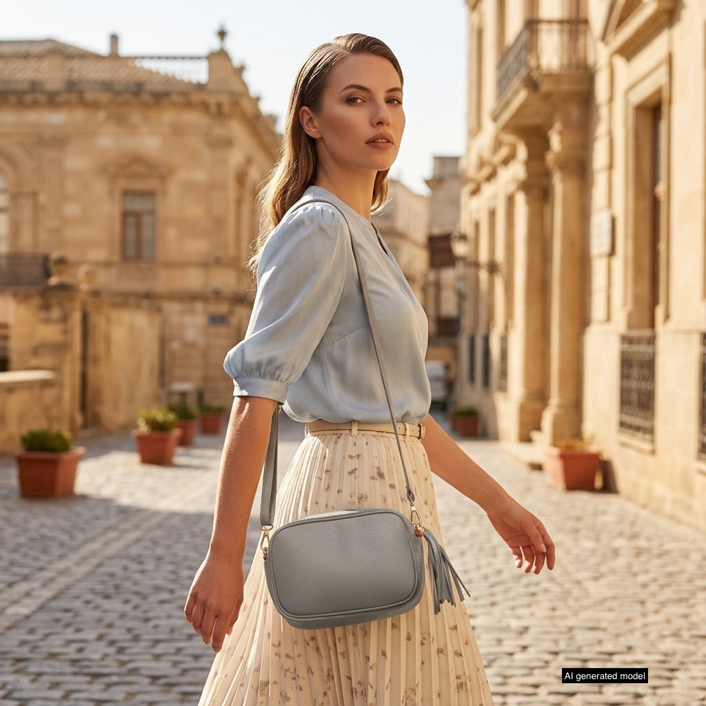 Italian Full-Grain Leather Crossbody Bag | Parma
