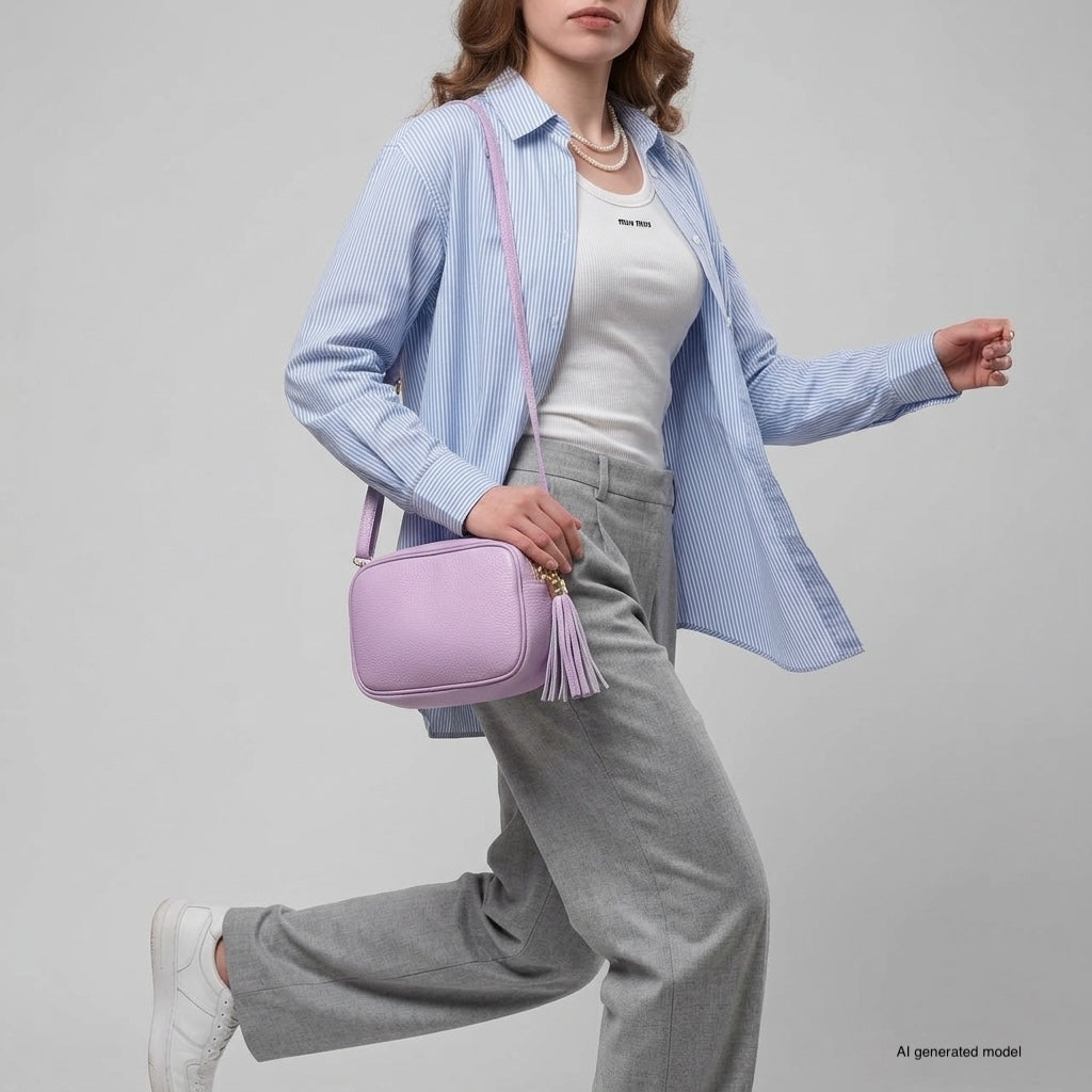 Italian Full-Grain Leather Crossbody Bag | Parma