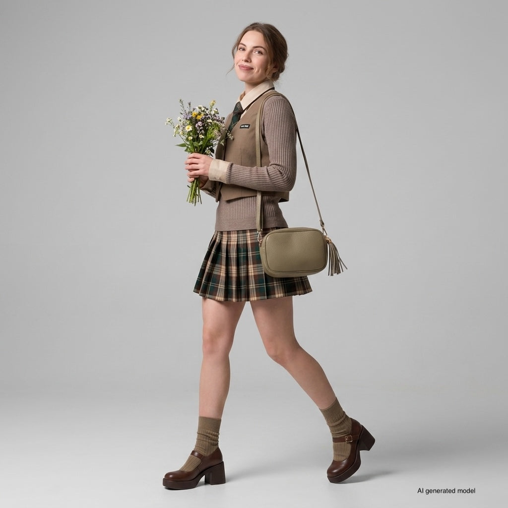 Italian Full-Grain Leather Crossbody Bag | Parma