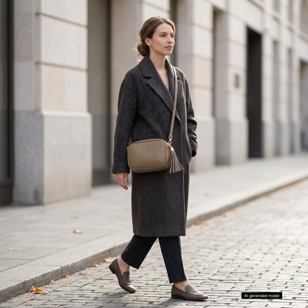 Italian Full-Grain Leather Crossbody Bag | Parma