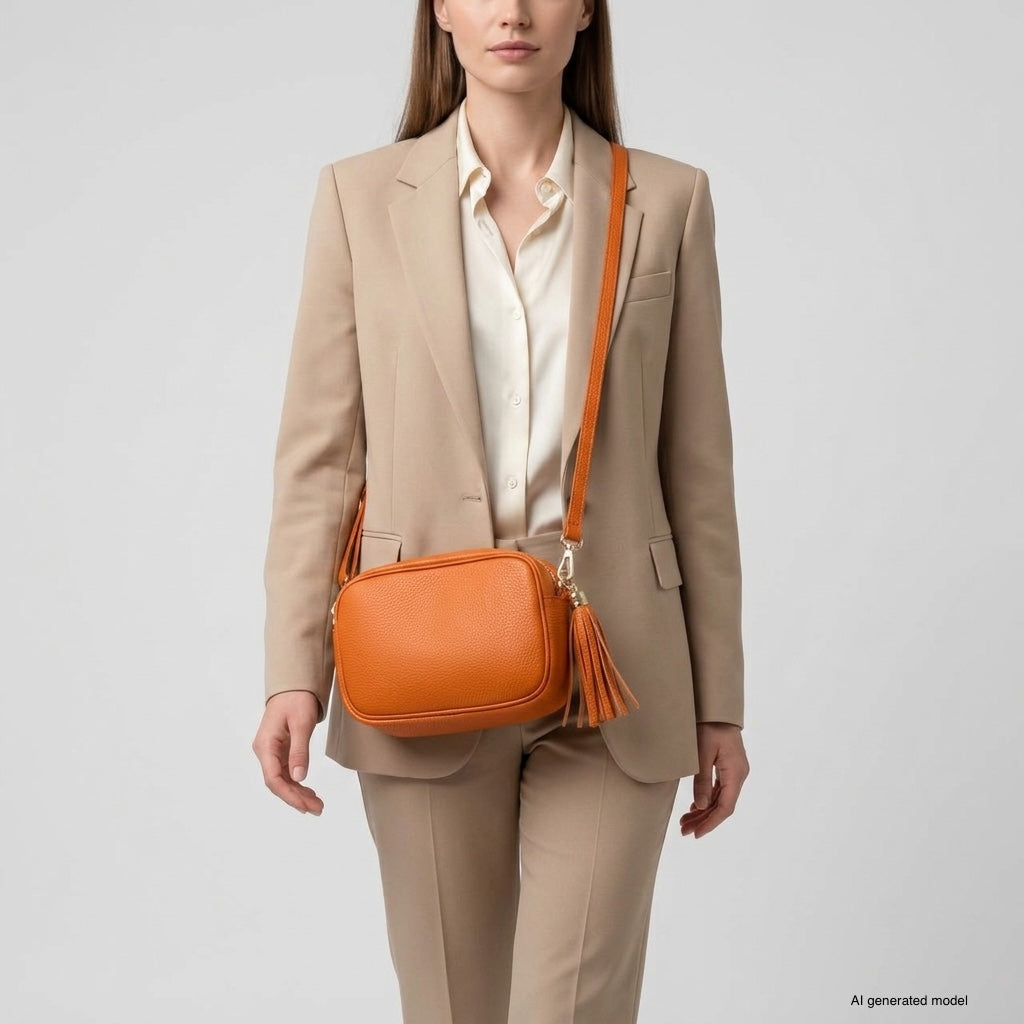Italian Full-Grain Leather Crossbody Bag | Parma