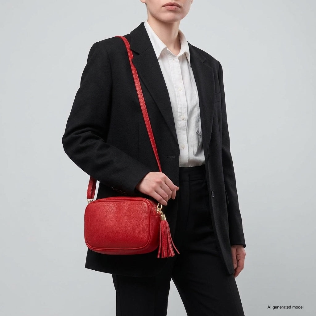 Italian Full-Grain Leather Crossbody Bag | Parma