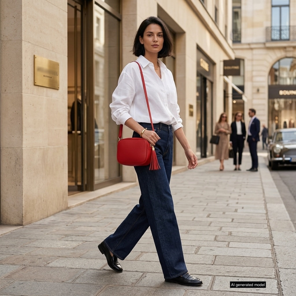 Italian Full-Grain Leather Crossbody Bag | Parma