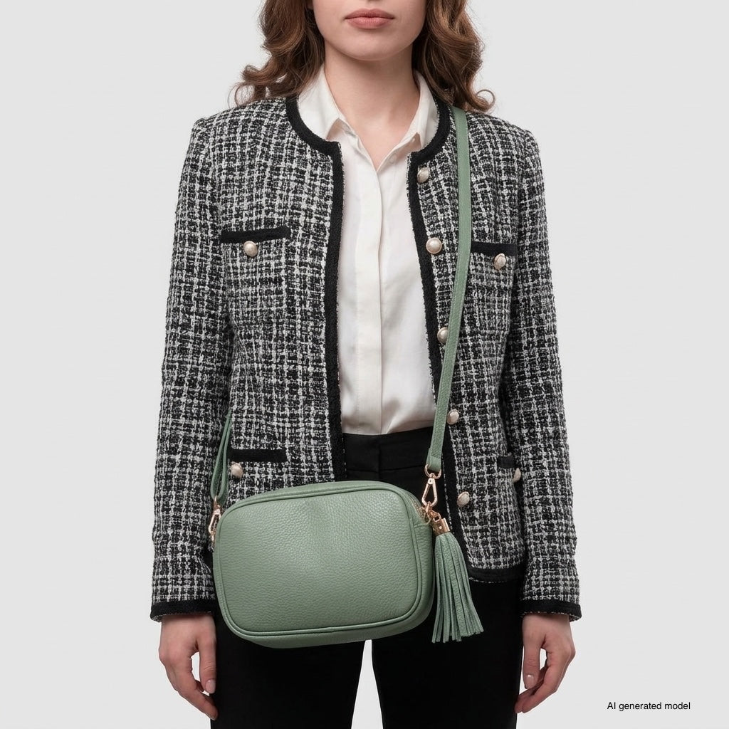 Italian Full-Grain Leather Crossbody Bag | Parma