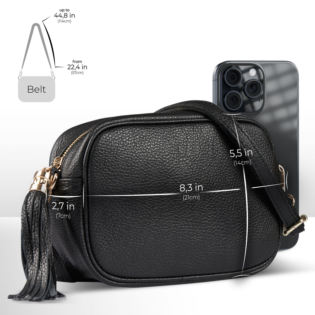 Italian Full-Grain Leather Crossbody Bag | Parma