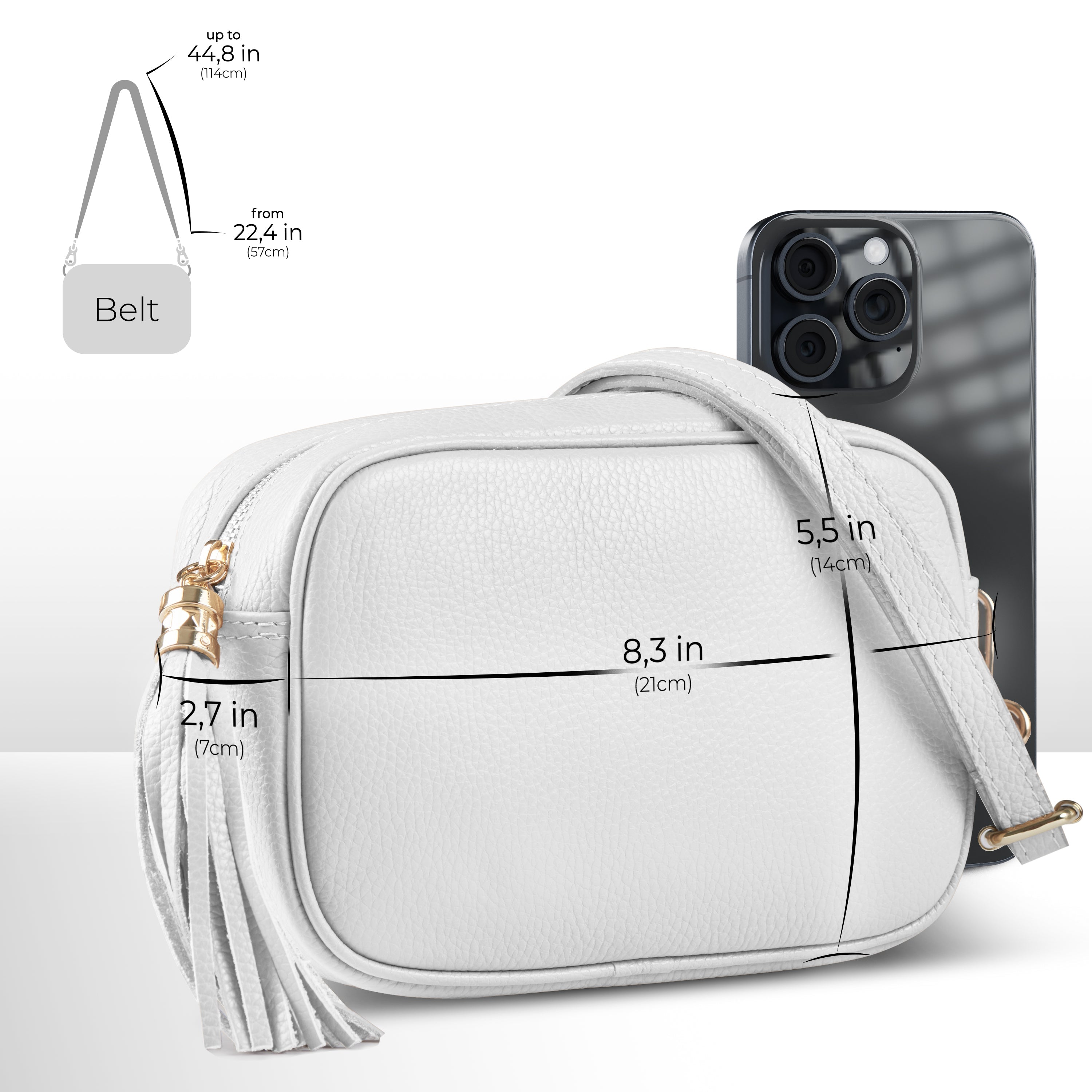 Italian Full-Grain Leather Crossbody Bag | Parma