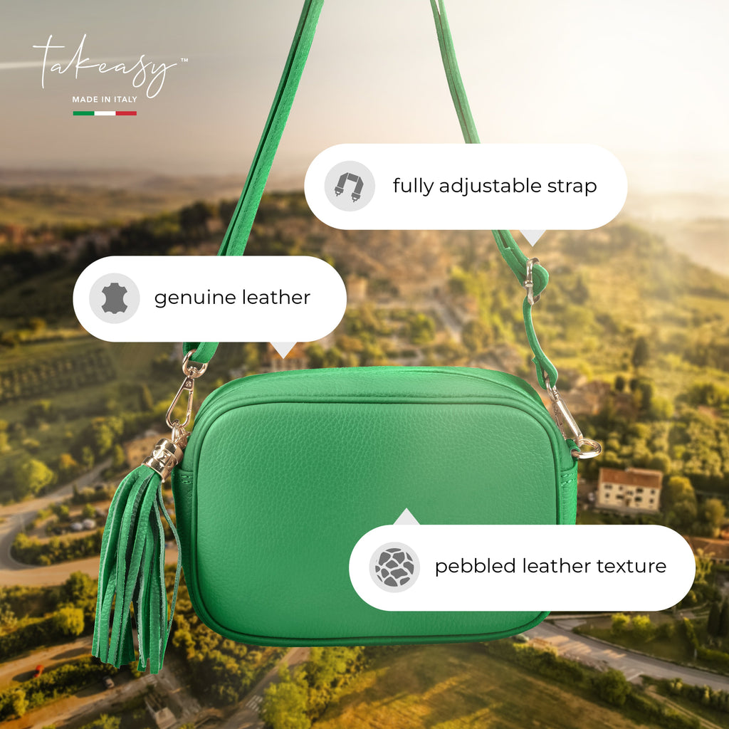 Italian Full-Grain Leather Crossbody Bag | Parma