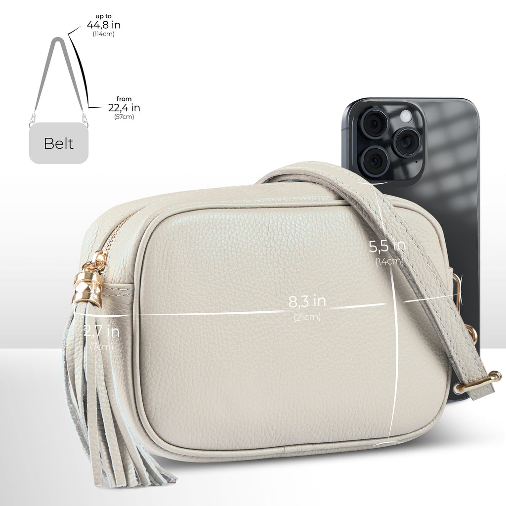 Italian Full-Grain Leather Crossbody Bag | Parma