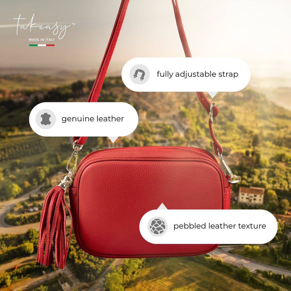 Italian Full-Grain Leather Crossbody Bag | Parma