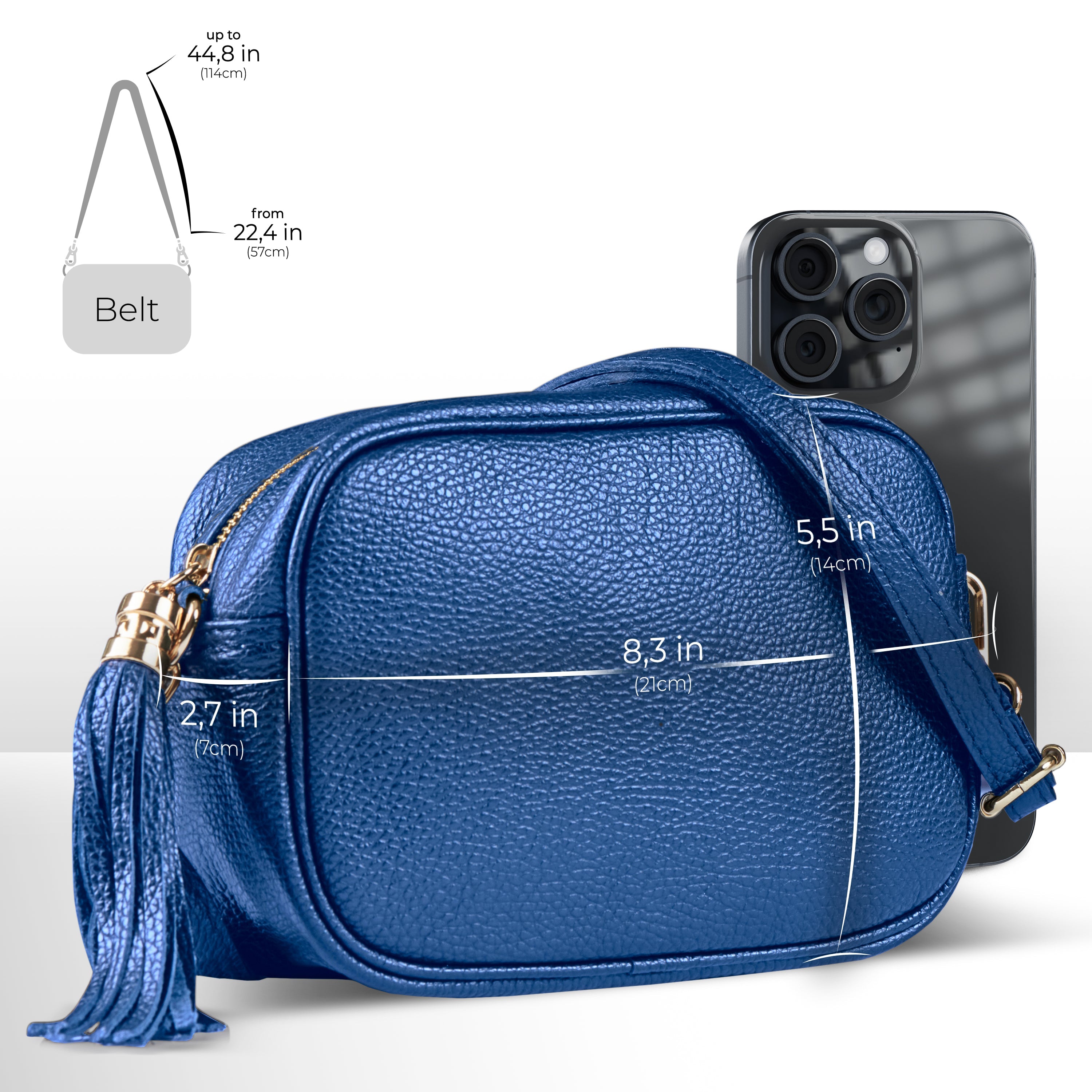 Italian Full-Grain Leather Crossbody Bag | Parma