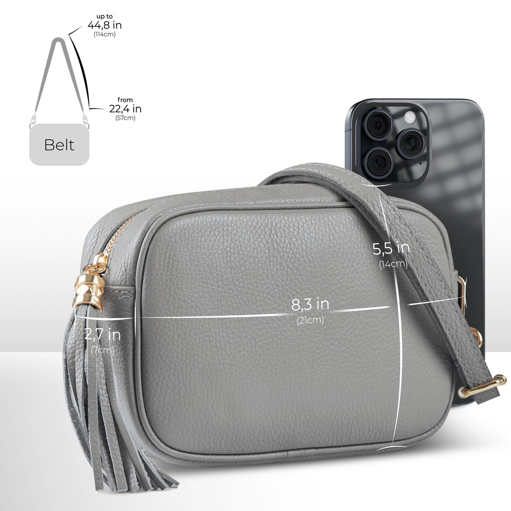 Italian Full-Grain Leather Crossbody Bag | Parma