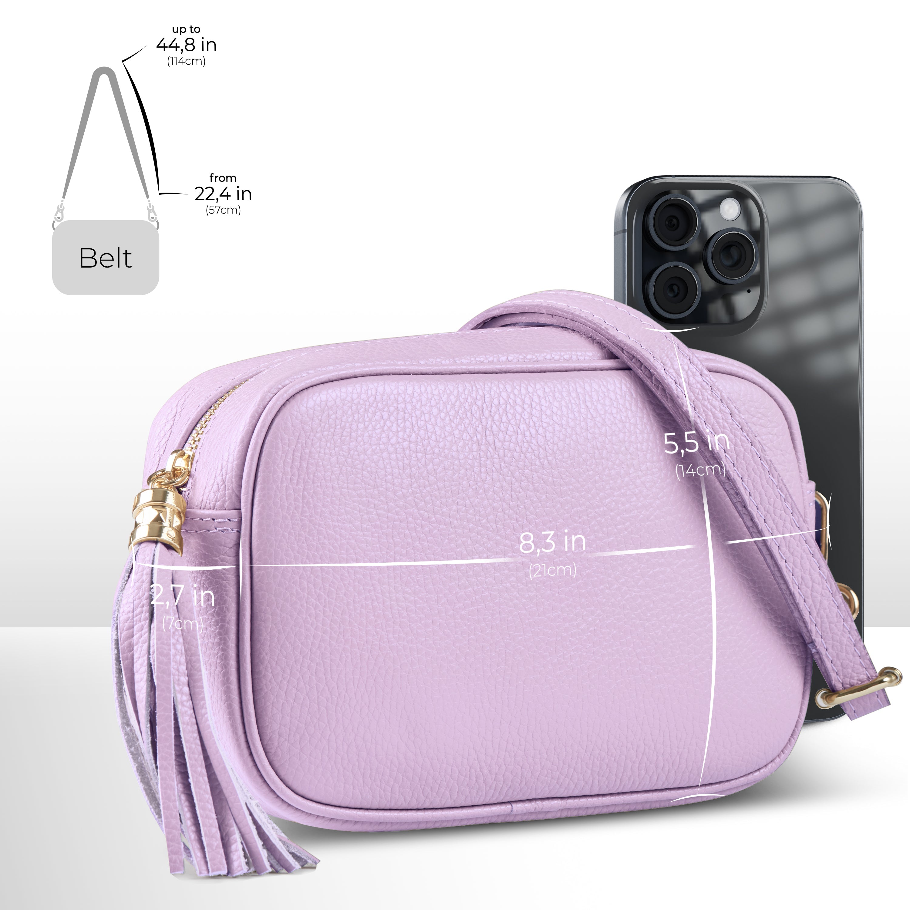 Italian Full-Grain Leather Crossbody Bag | Parma