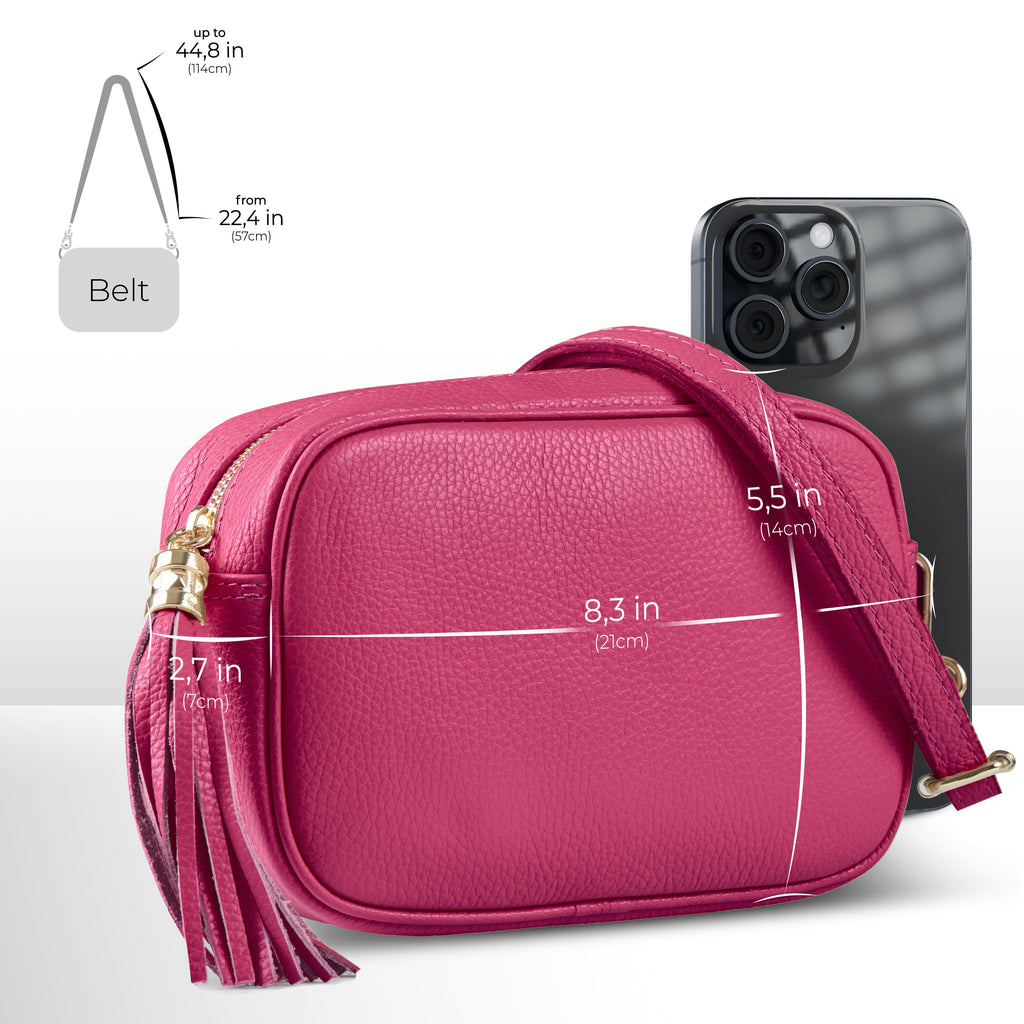 Italian Full-Grain Leather Crossbody Bag | Parma