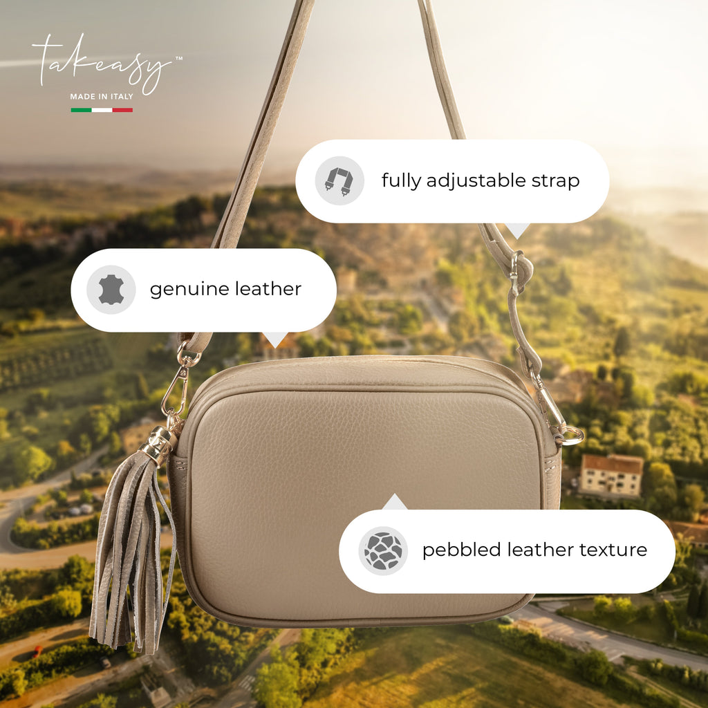 Italian Full-Grain Leather Crossbody Bag | Parma